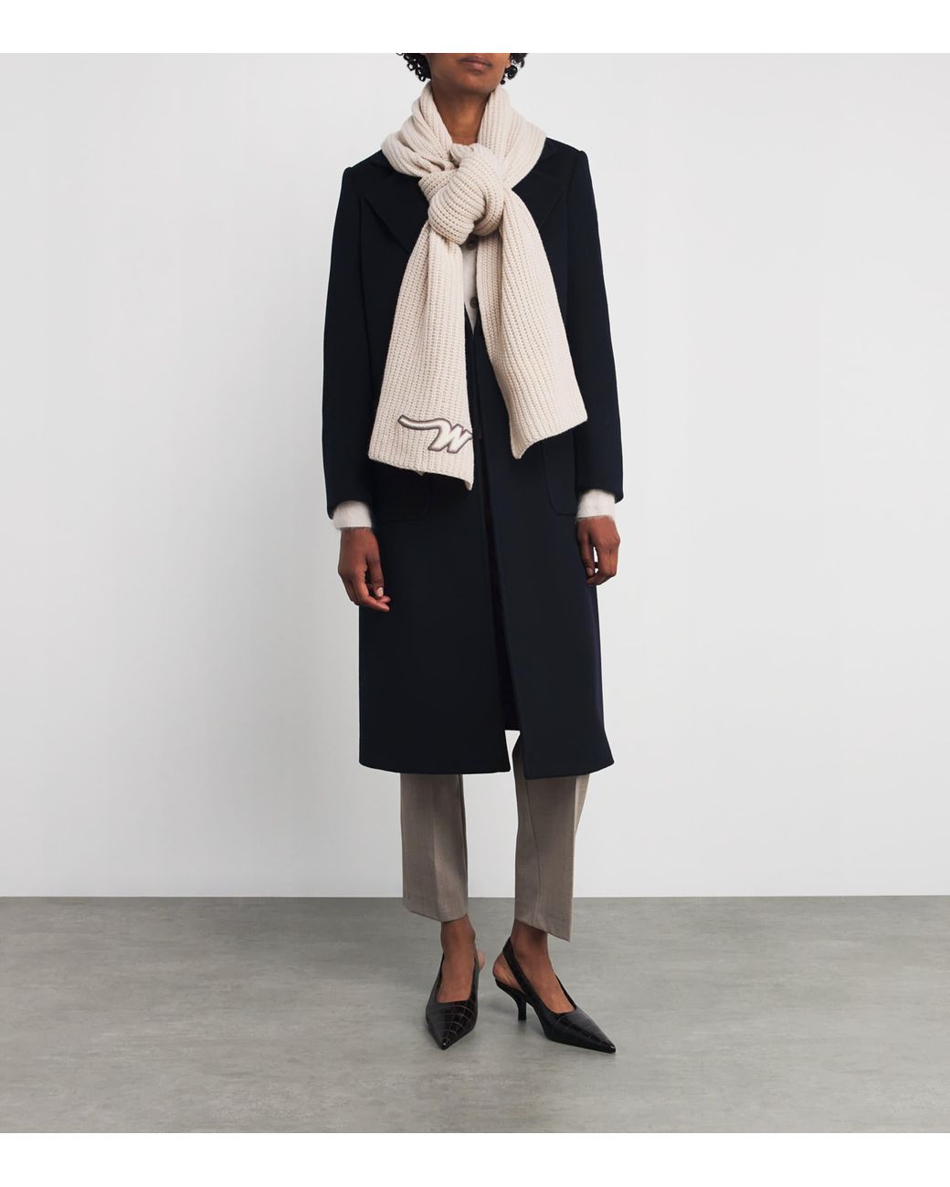 MAX&Co. Black Wool Runaway Coat