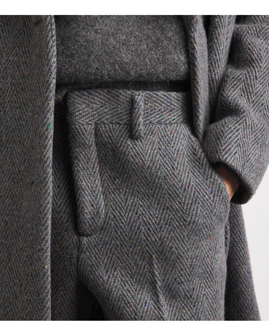 Gabriela Hearst Gray Cashmere-Wool Harold Trousers for men