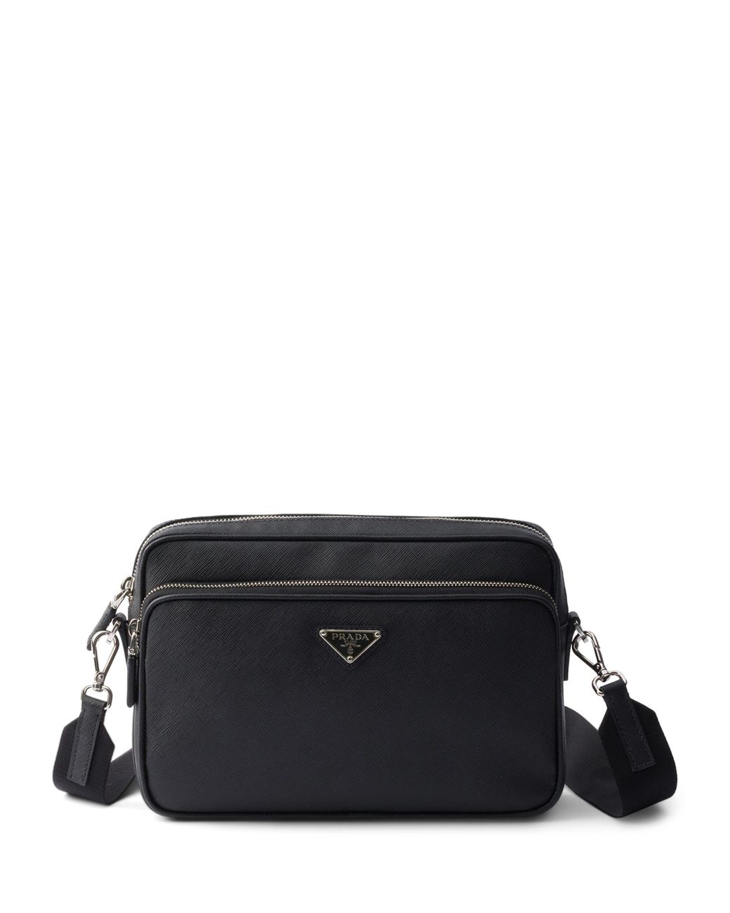 Prada Black Saffiano Leather Cross-Body Bag for men