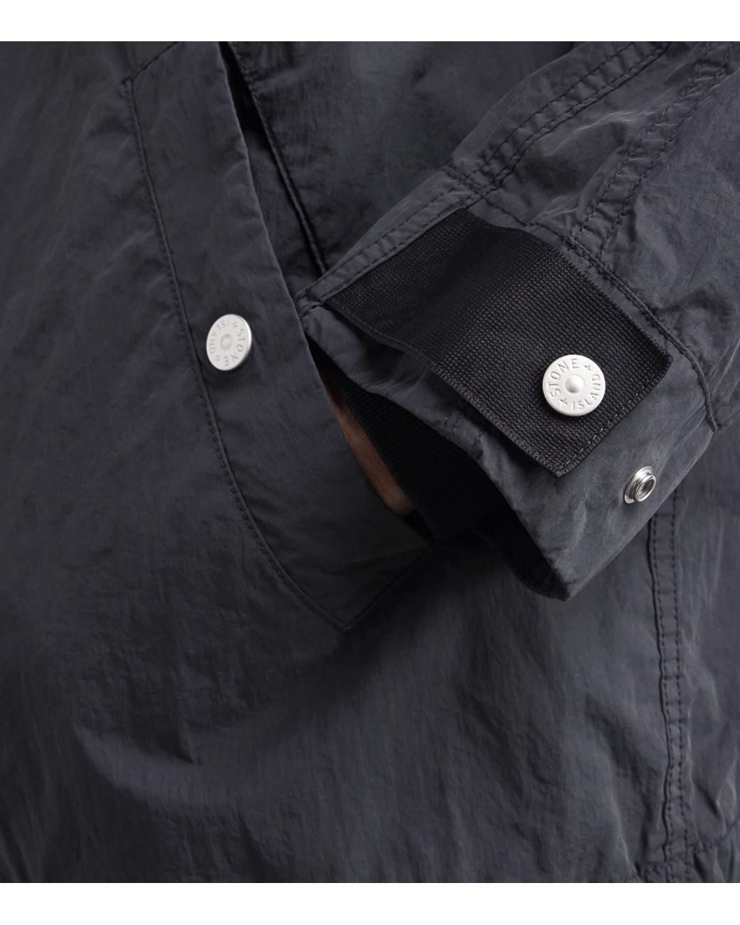 Stone Island Blue Garment-Dyed Nylon Tc Parka for men