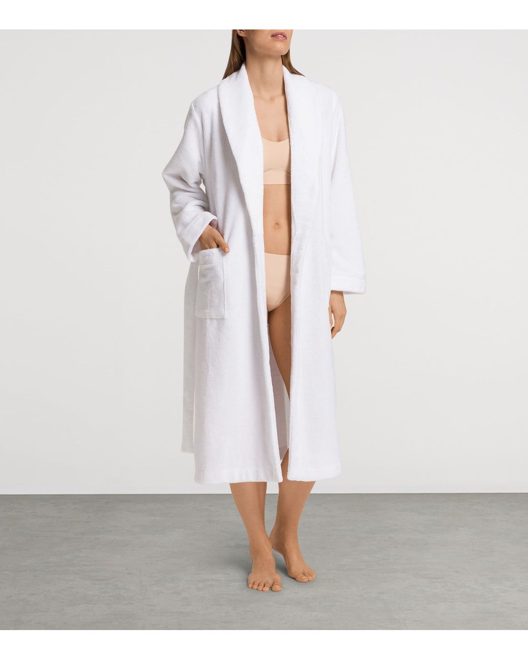 Hanro White Cotton Robe
