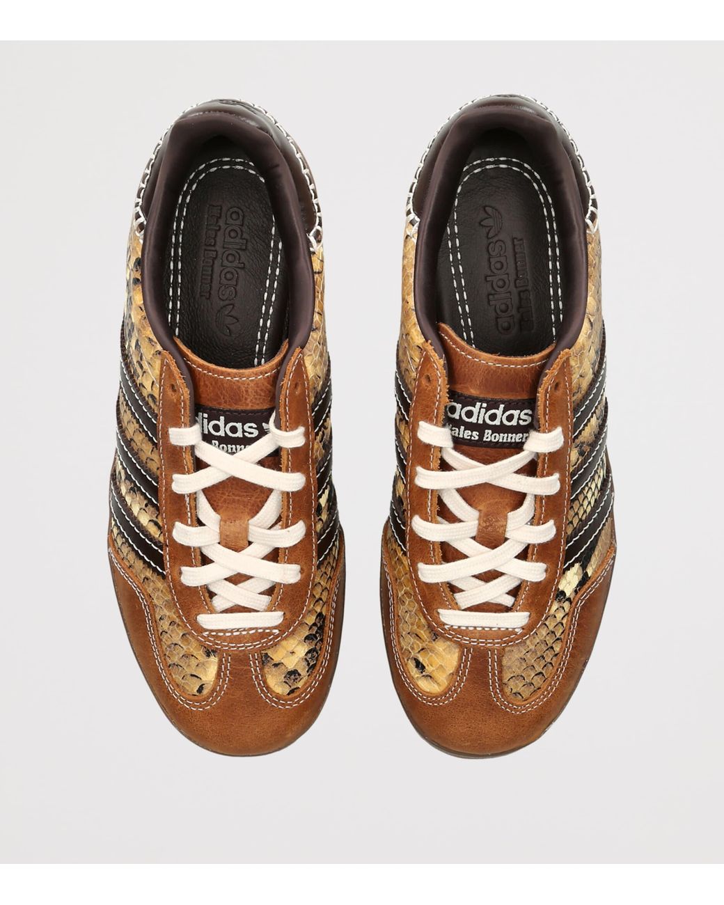 Adidas Brown X Wales Bonner Snake Gazelle Sneakers