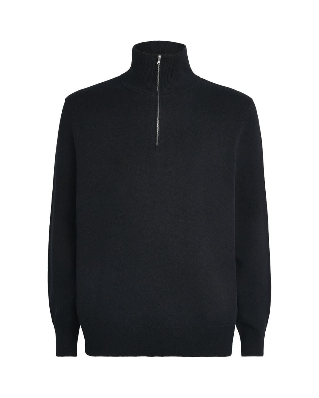Sandro Blue Wool Half-Zip Sweater for men