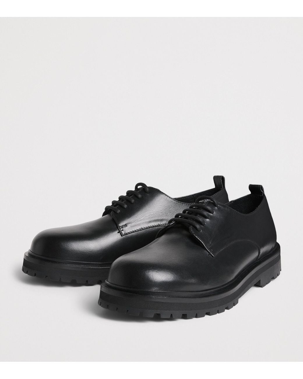 Studio Nicholson Black Leather Jackson Derby Shoes for men