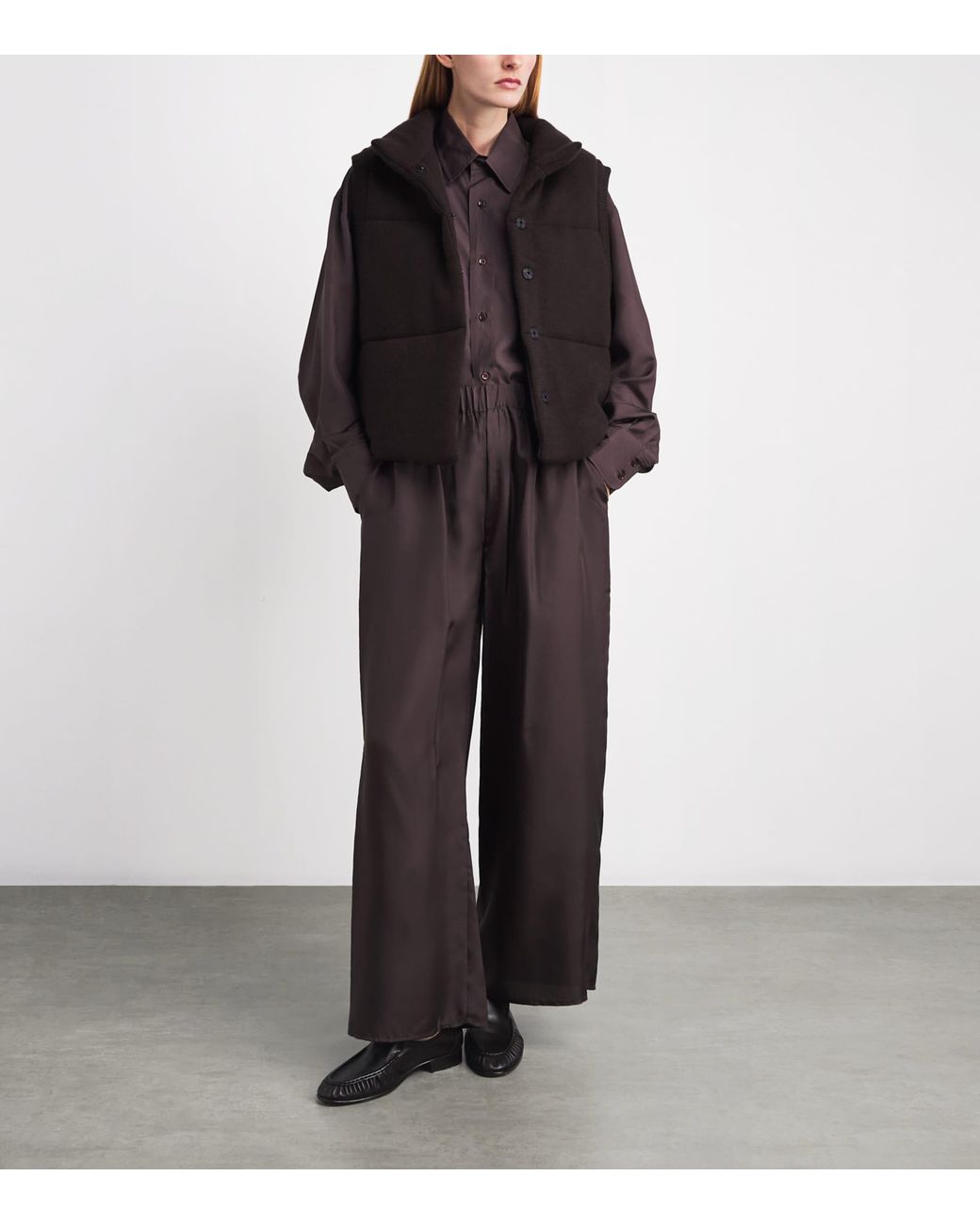 LeKasha Black Organic Cashmere Montana Gilet