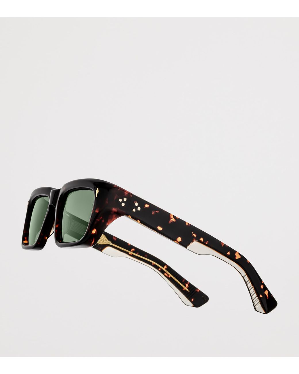 Jacques Marie Mage Black Walker Rectangle Sunglasses