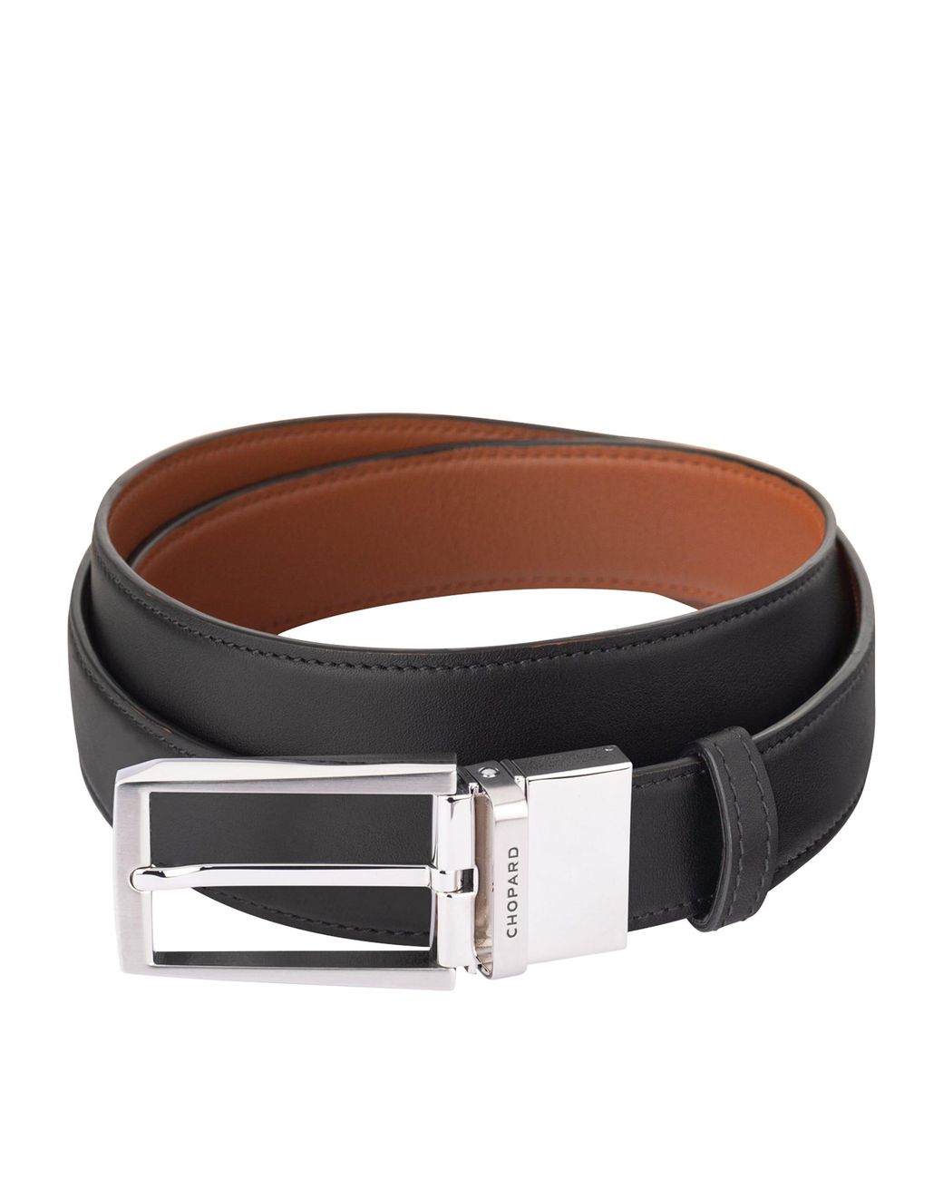 Chopard Brown Leather Reversible Belt for men