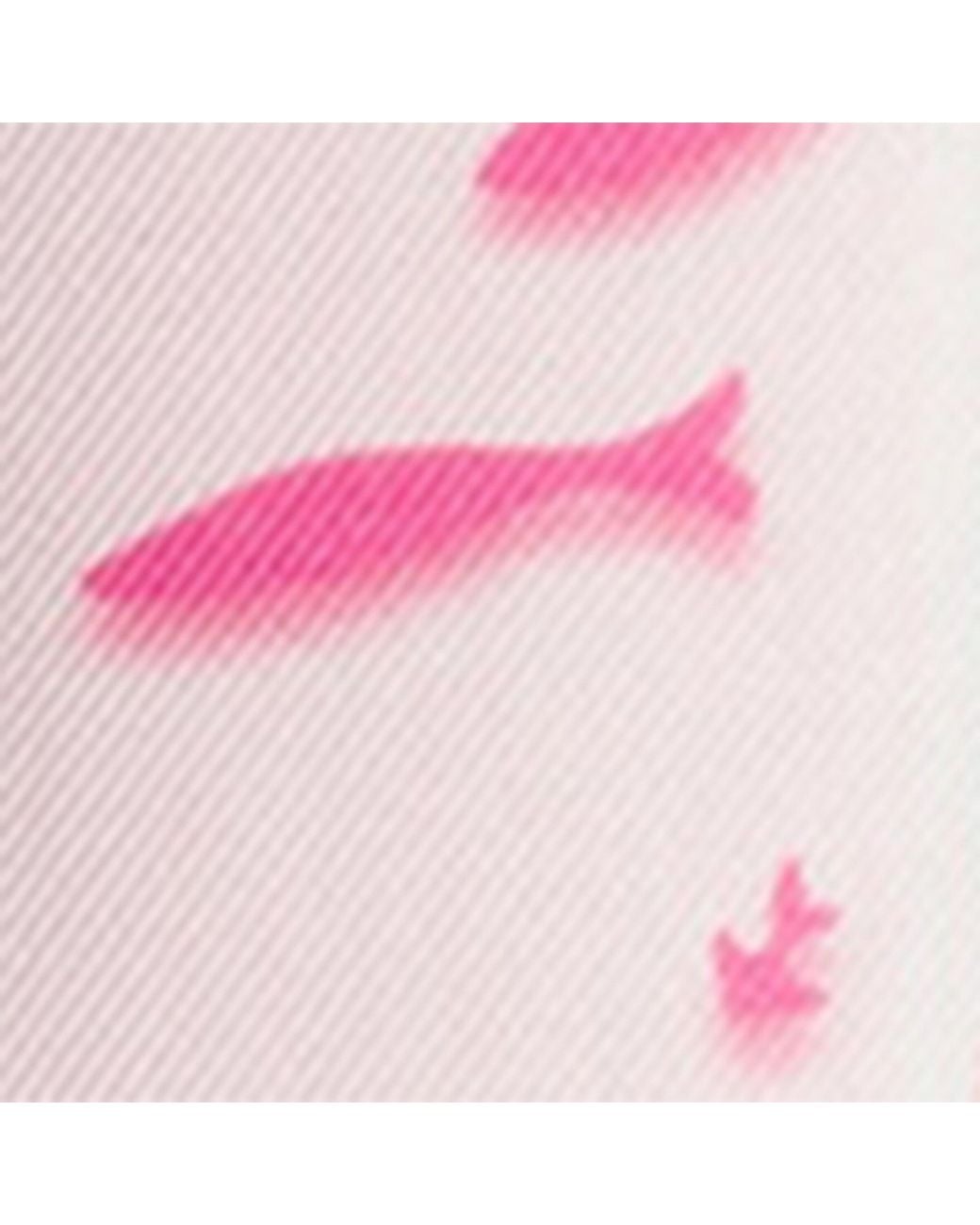 Prada Pink Silk Printed Skinny Scarf