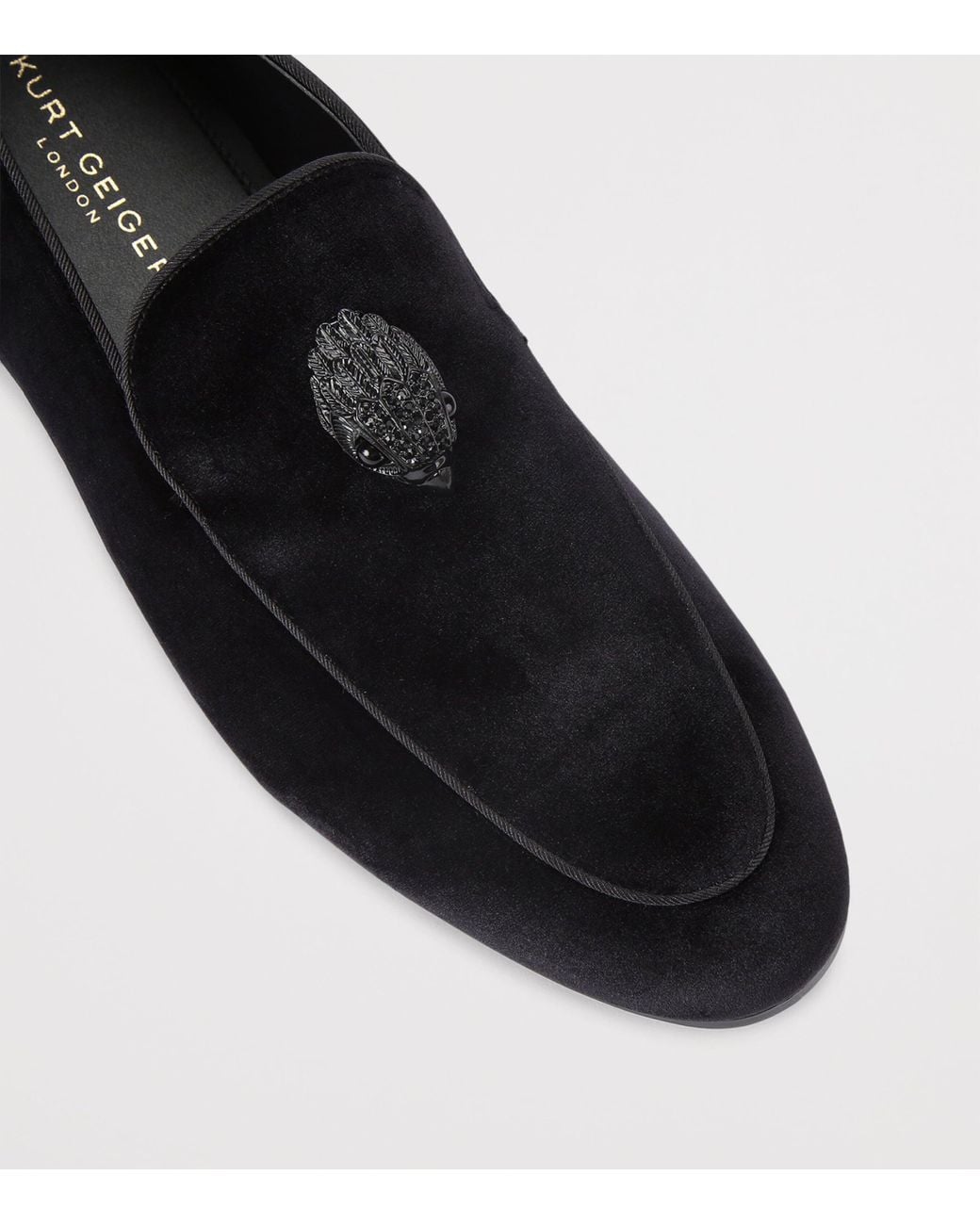 Kurt Geiger Black Velvet Hugh 2 Loafers for men