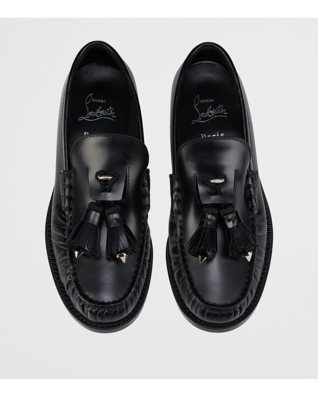 Christian Louboutin Black Rochelle Leather Loafers