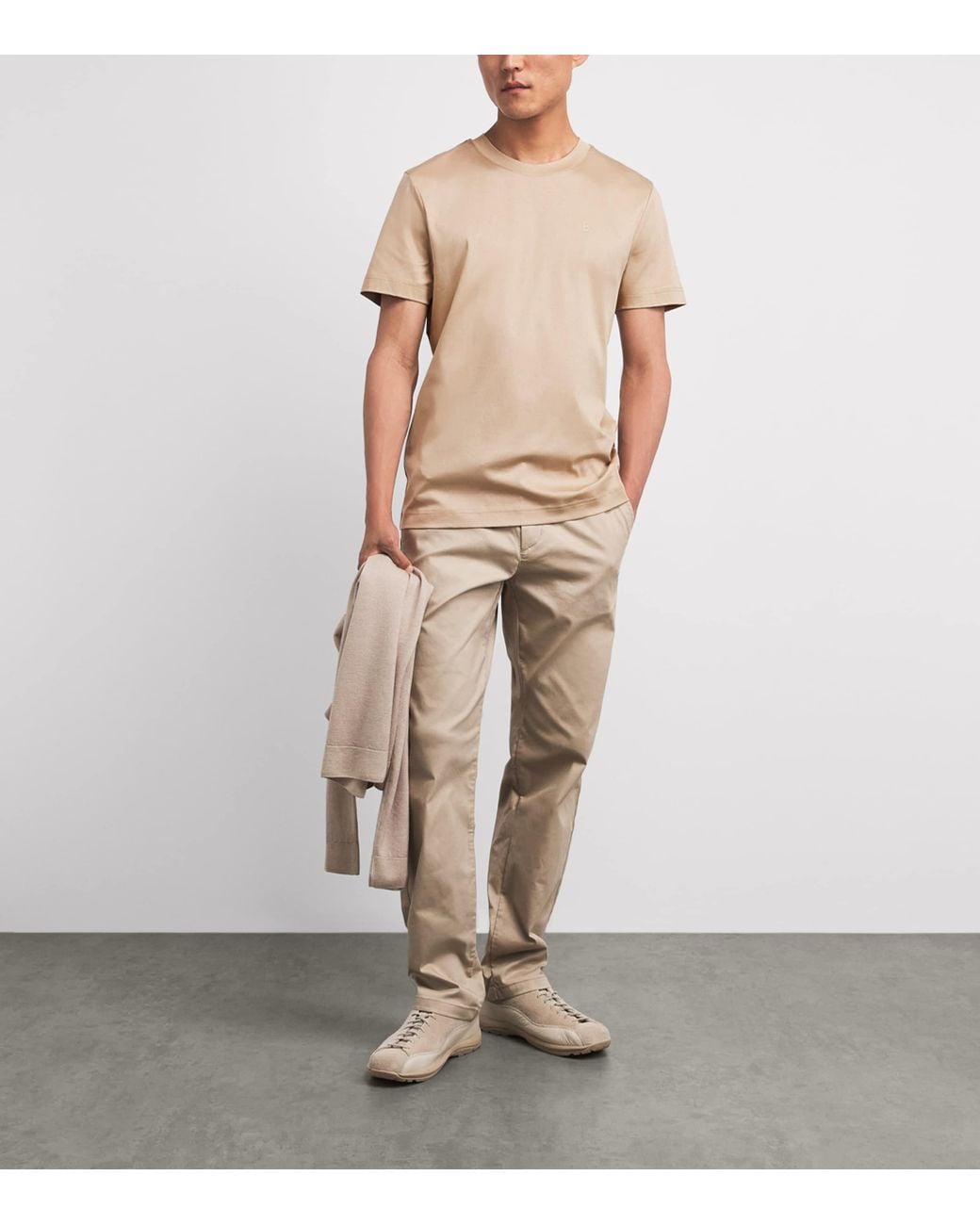 Bogner Natural Cotton Logo Ryan T-Shirt for men