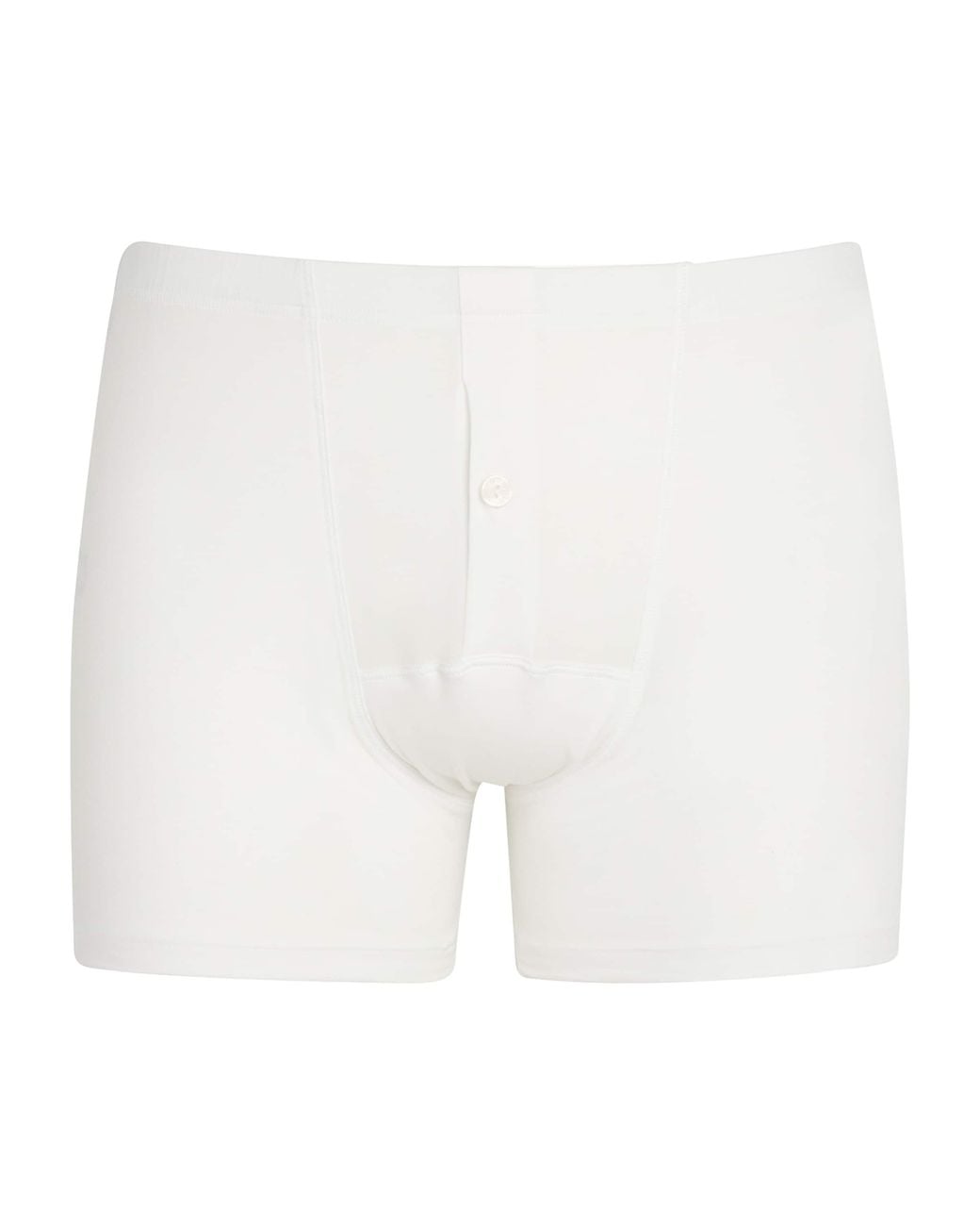 Hanro White Cotton Sensation Butterfly Trunk for men
