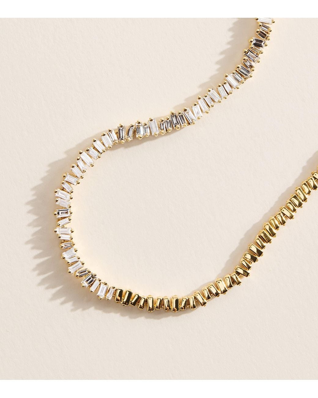 Suzanne Kalan Natural And Diamond Classic Fireworks Tennis Necklace