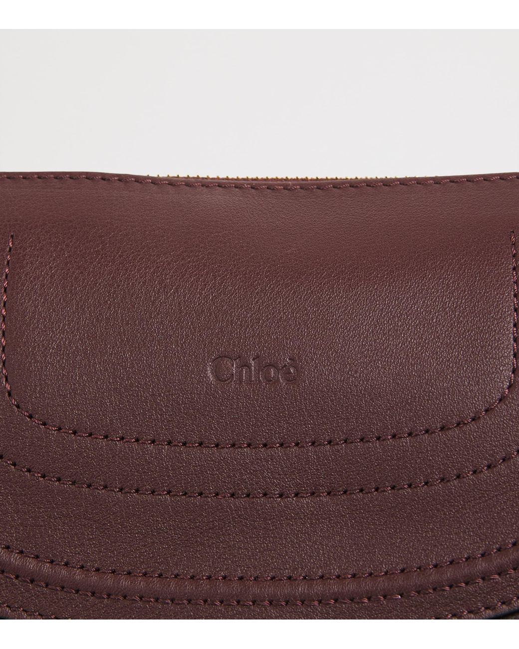 Chloé Brown Mini Leather Marcie Shoulder Bag