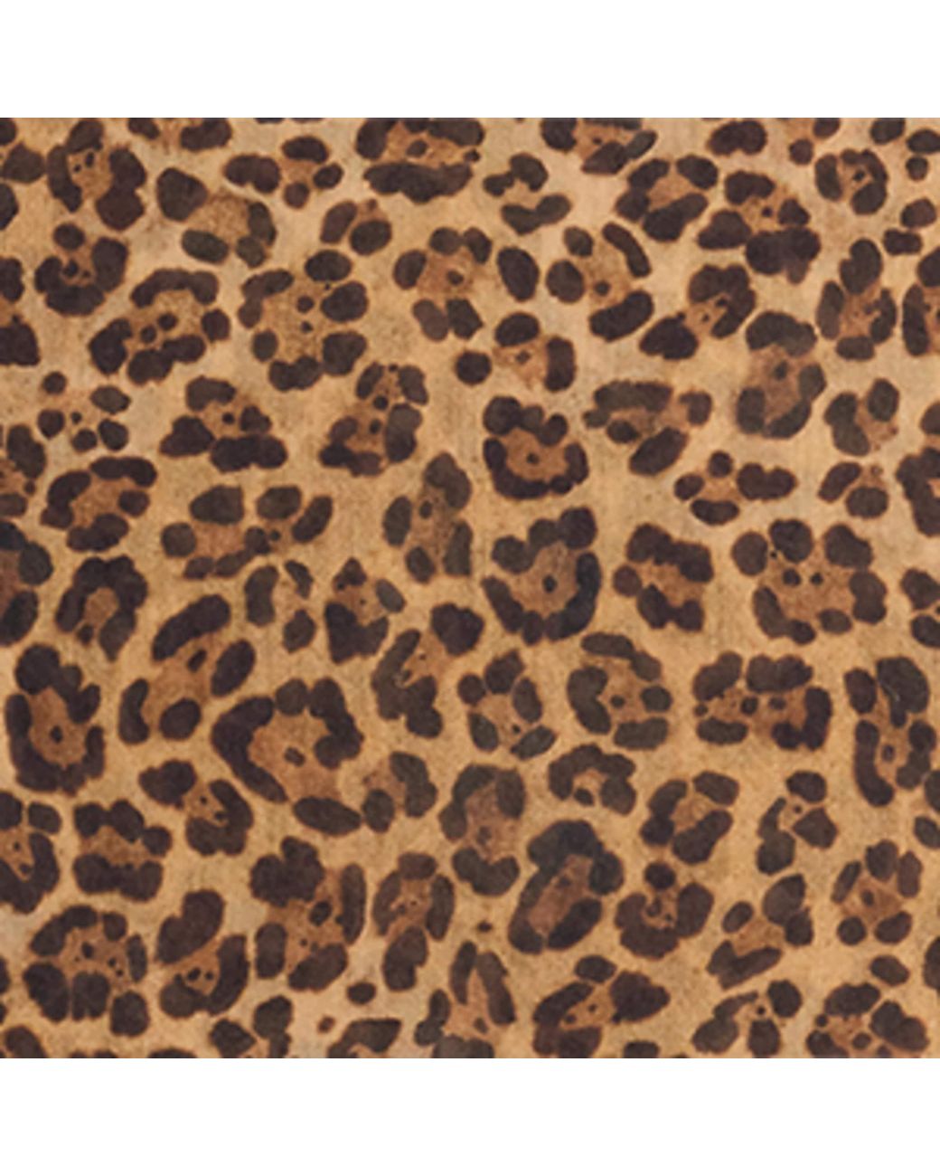 Ralph Lauren Brown Cashmere Leopard Scarf