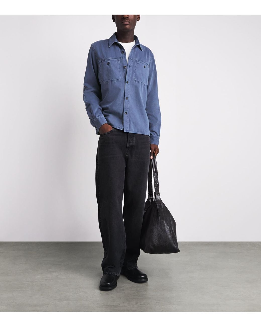 Rag & Bone Blue Workwear Denim Shirt for men