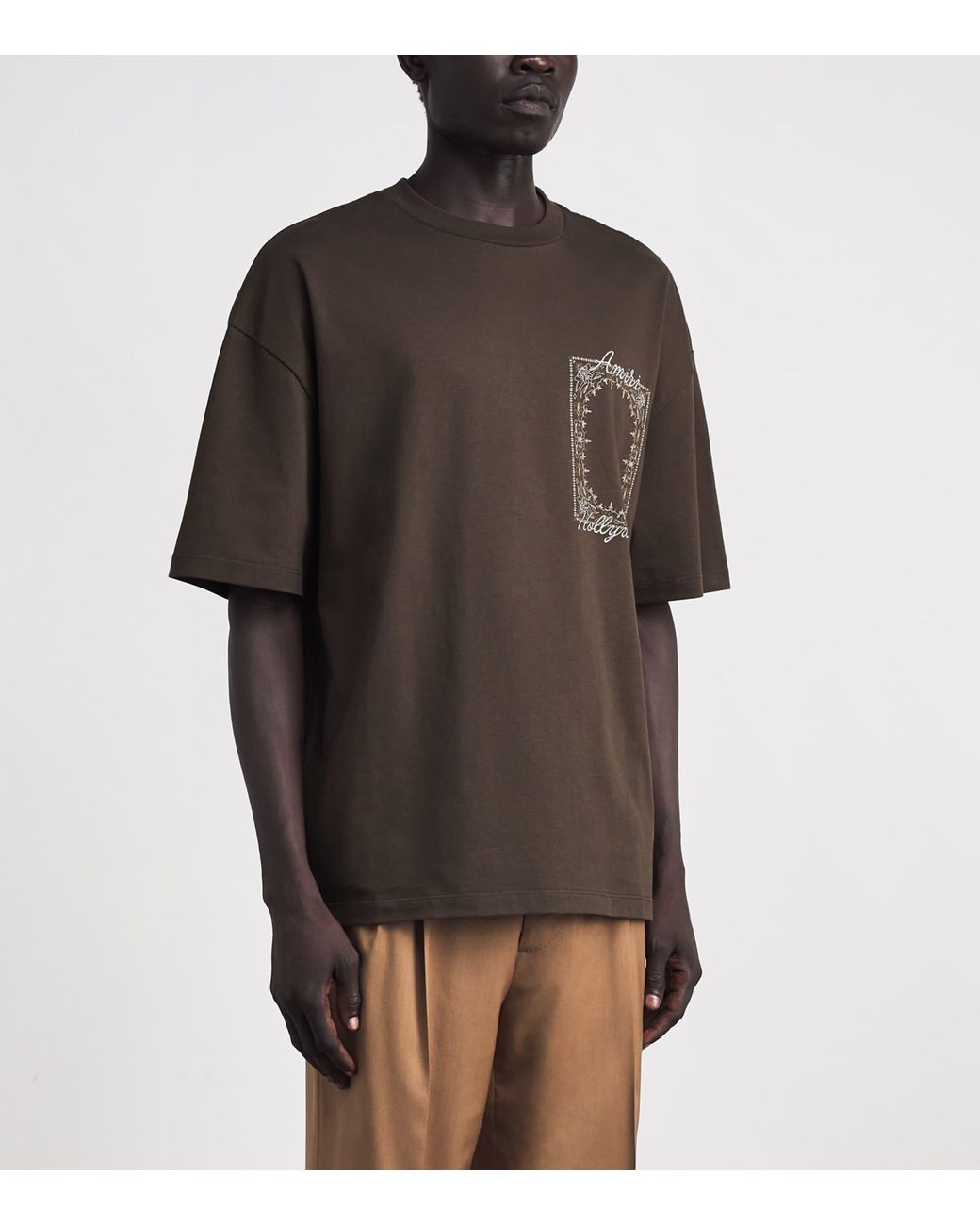 Amiri Black Cotton Quad Bandana T-Shirt