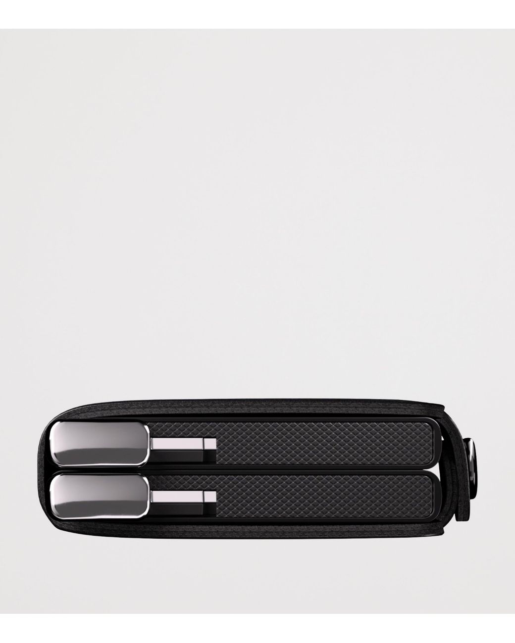 Secrid Black Embossed Leather Lines Twinwallet for men