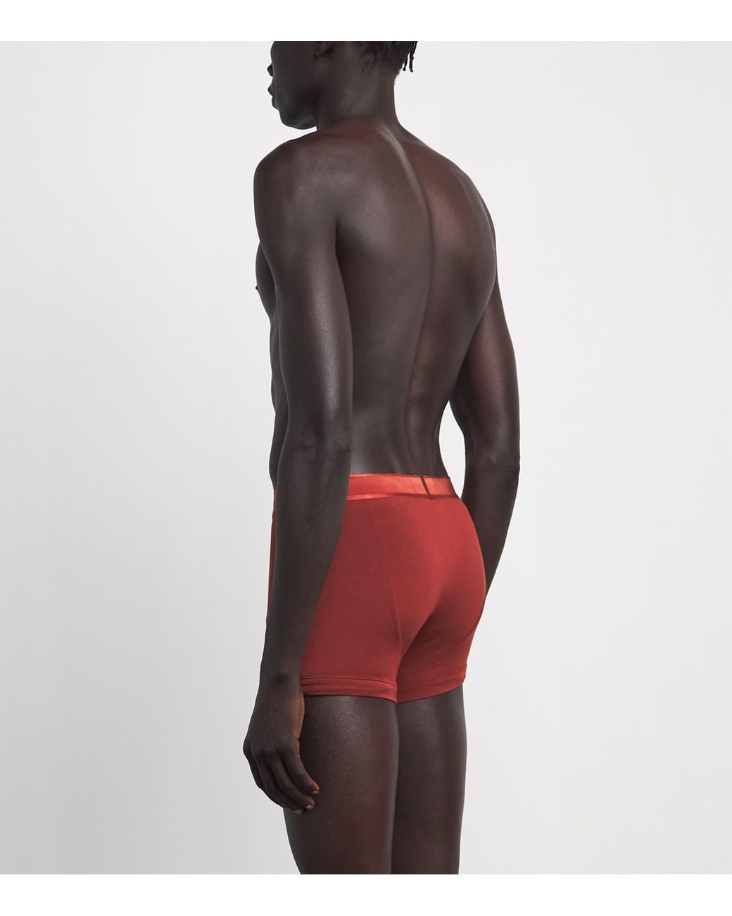 Emporio Armani Red Modal Logo Trunks for men
