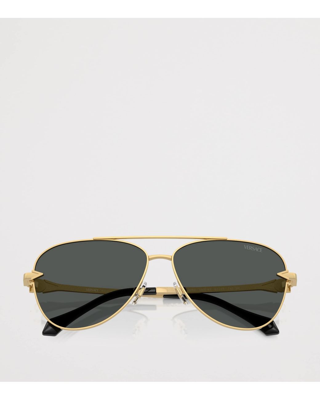 Versace Gray Metal Ve2283 Aviator Sunglasses for men
