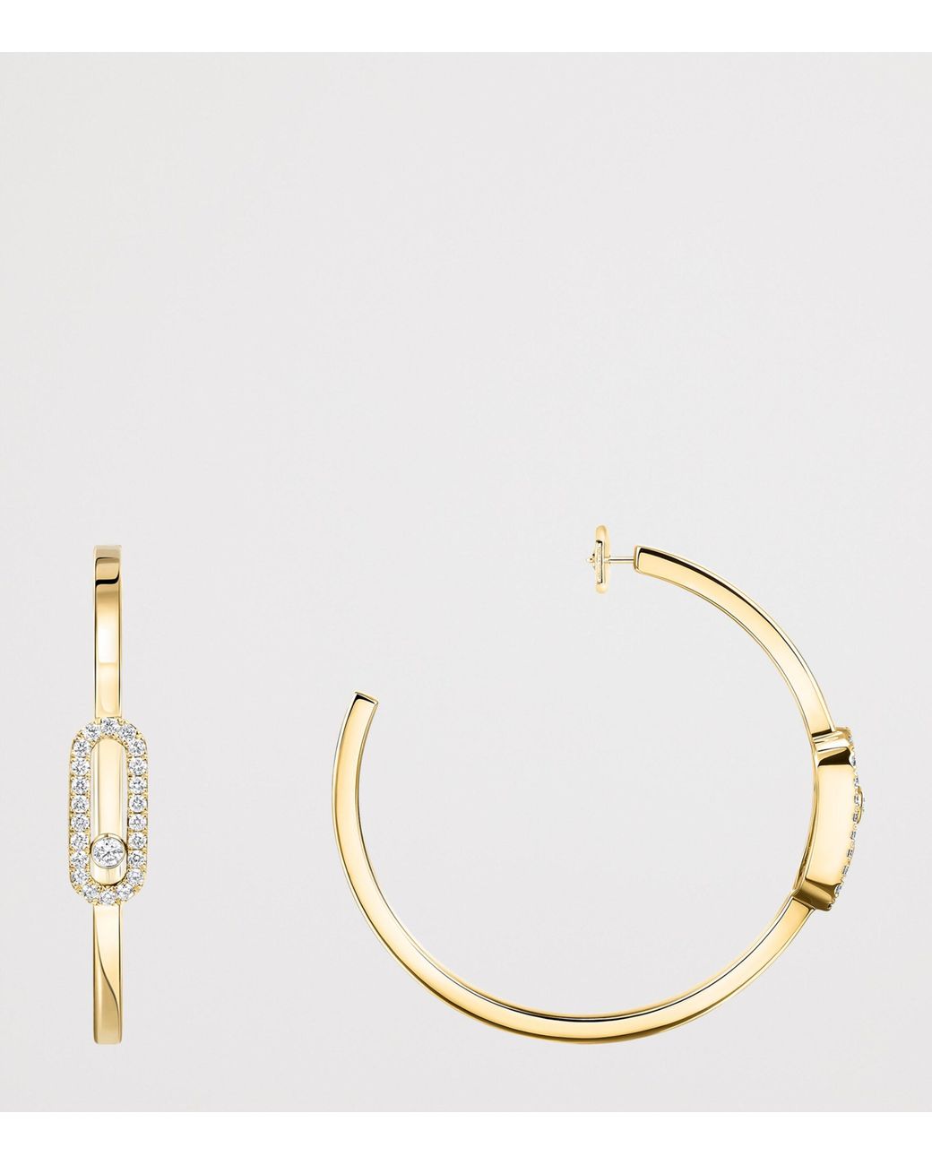 Messika Metallic Move Uno And Diamond Hoop Earrings