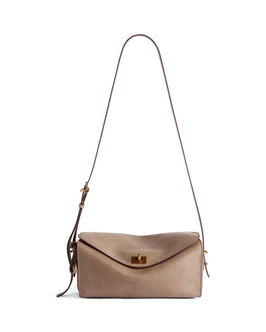 Balenciaga Natural Medium Calfskin Le 7 Shoulder Bag
