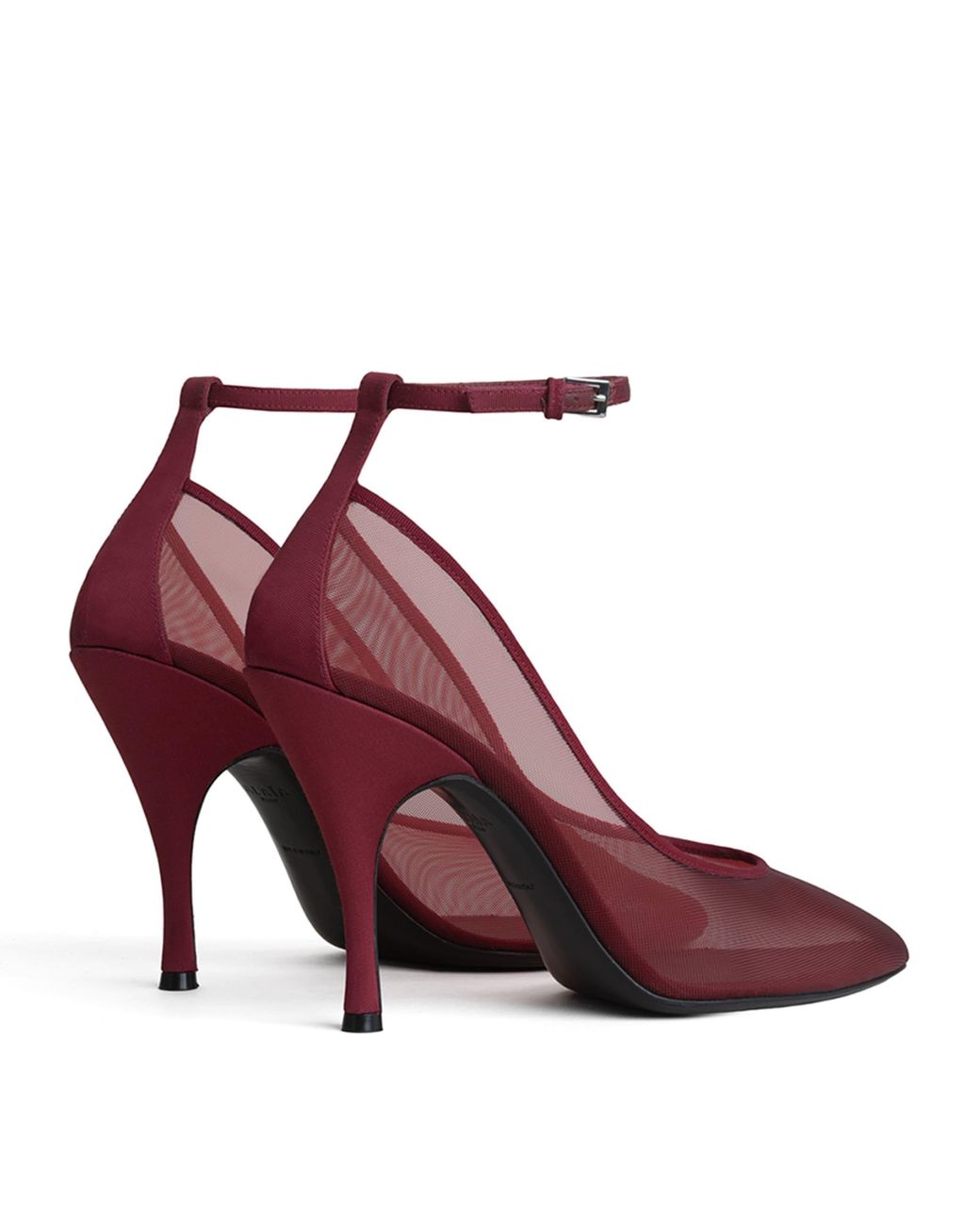 Alaïa Purple Mesh Ankle-Strap Pumps 100