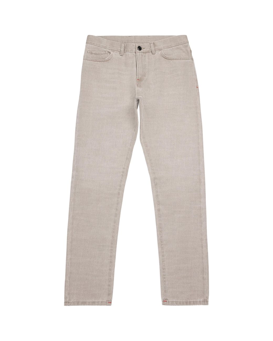 Isaia Gray Straight Jeans for men