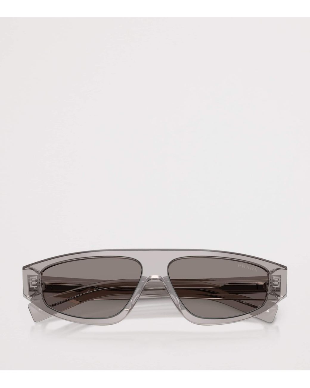 Prada Gray Pr C02S Irregular Sunglasses for men