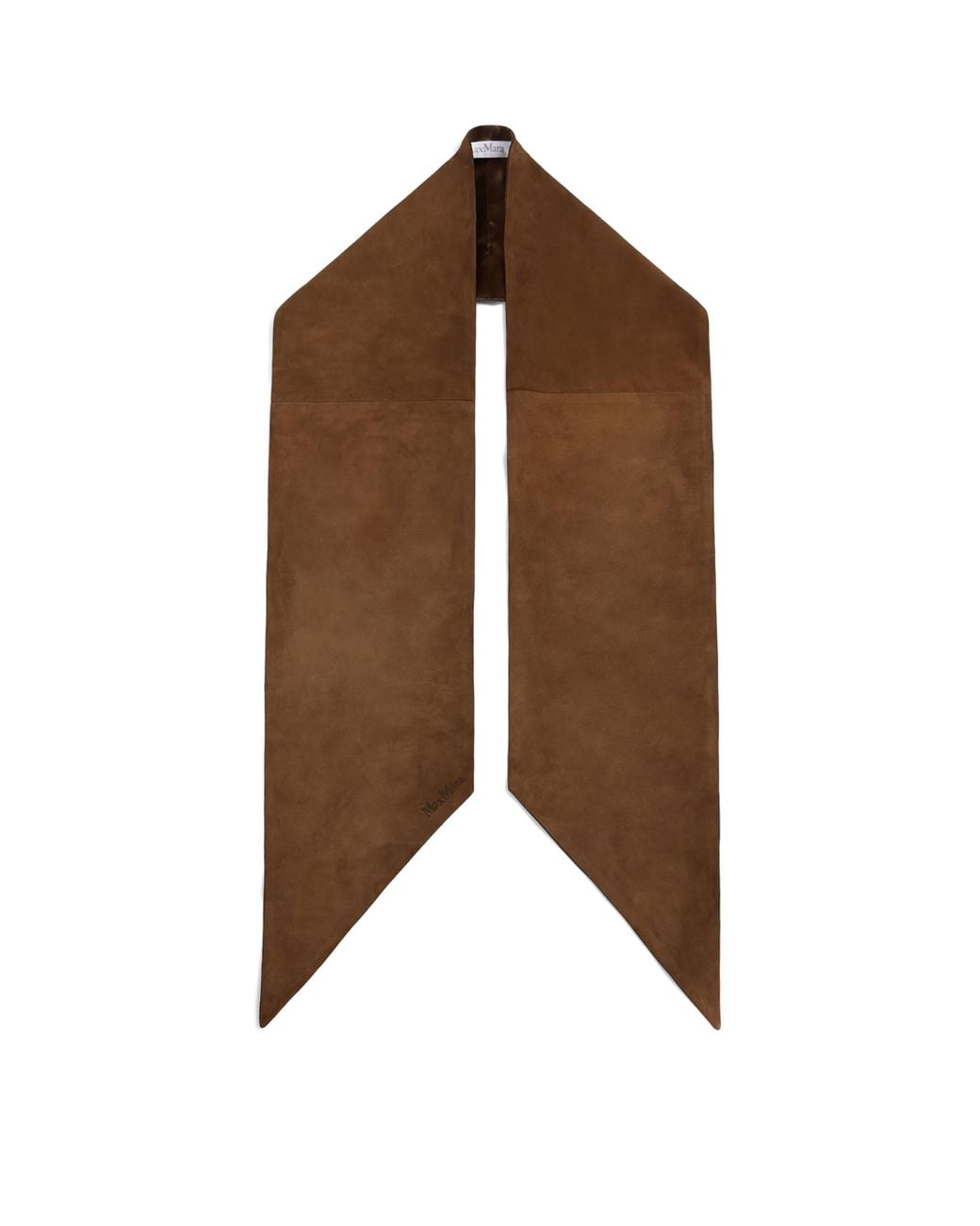 Max Mara Brown Suede Scarf