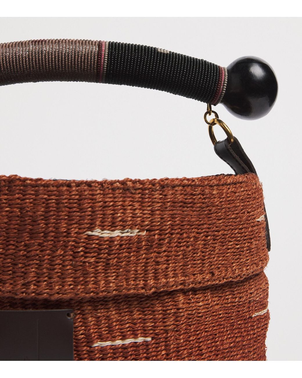 Studio Namnyak Brown Large Sisal Kiondo Basket Bag