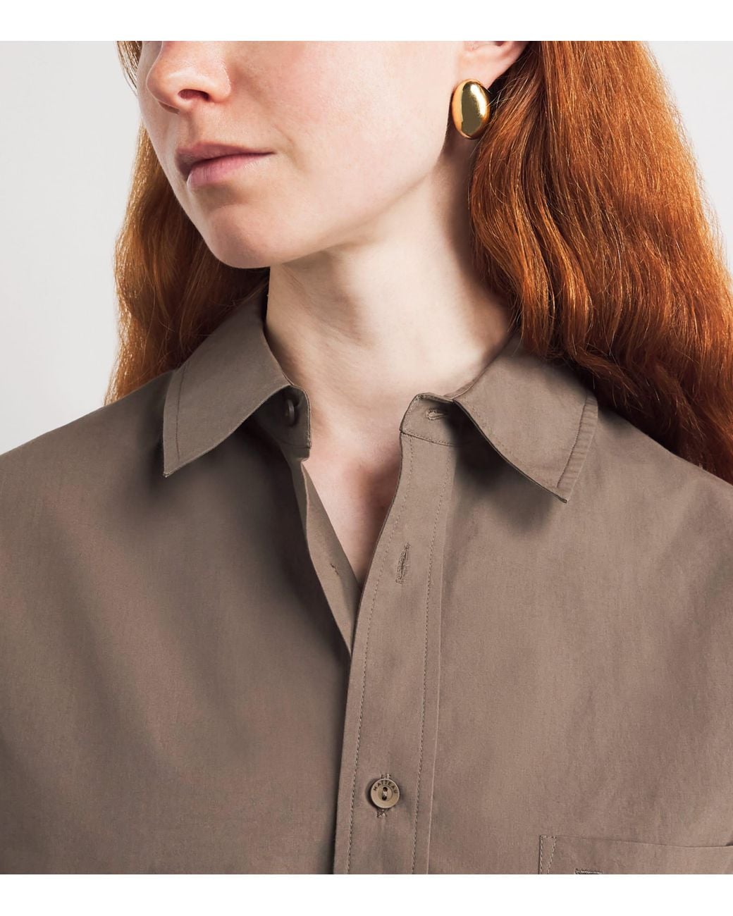 Matteau Brown Organic Cotton Relaxed Shirt