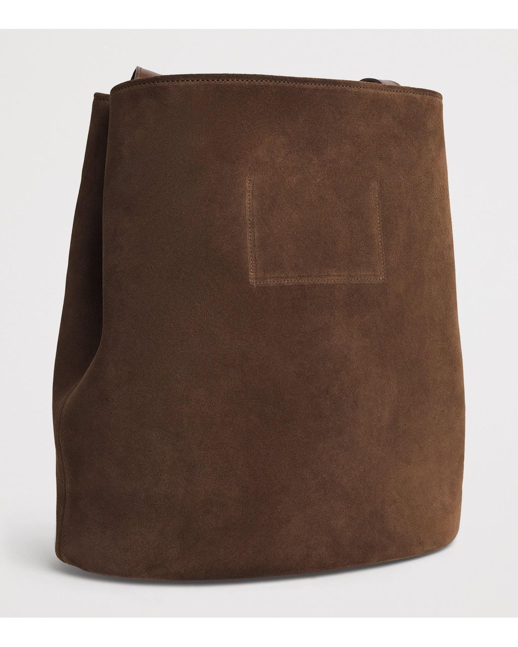 Harrods Brown X Tusting Suede H Tote Bag