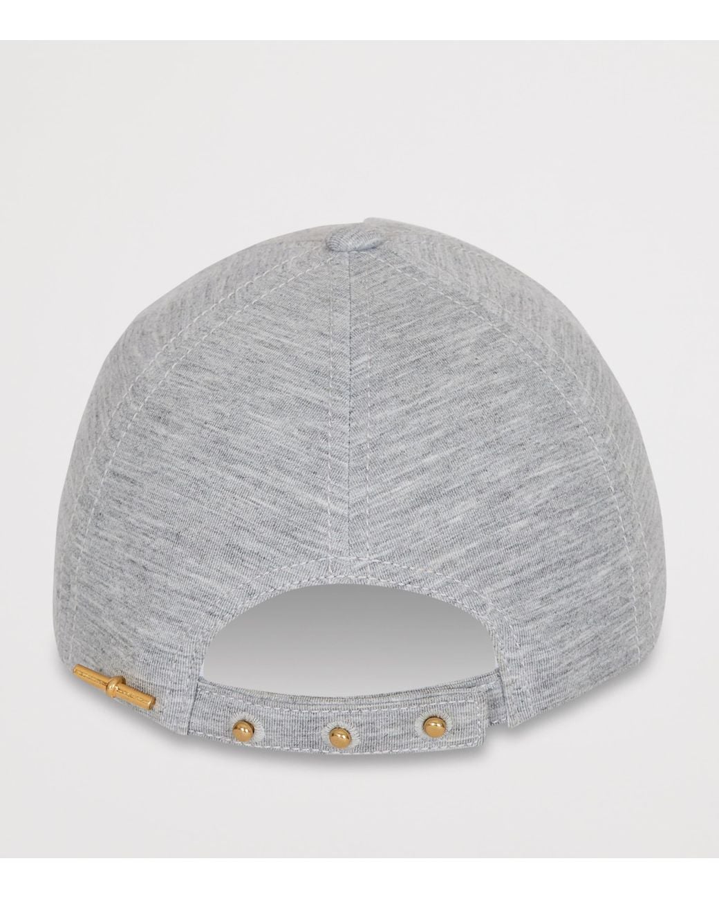 Balmain Gray Jersey Logo Baseball Cap for men