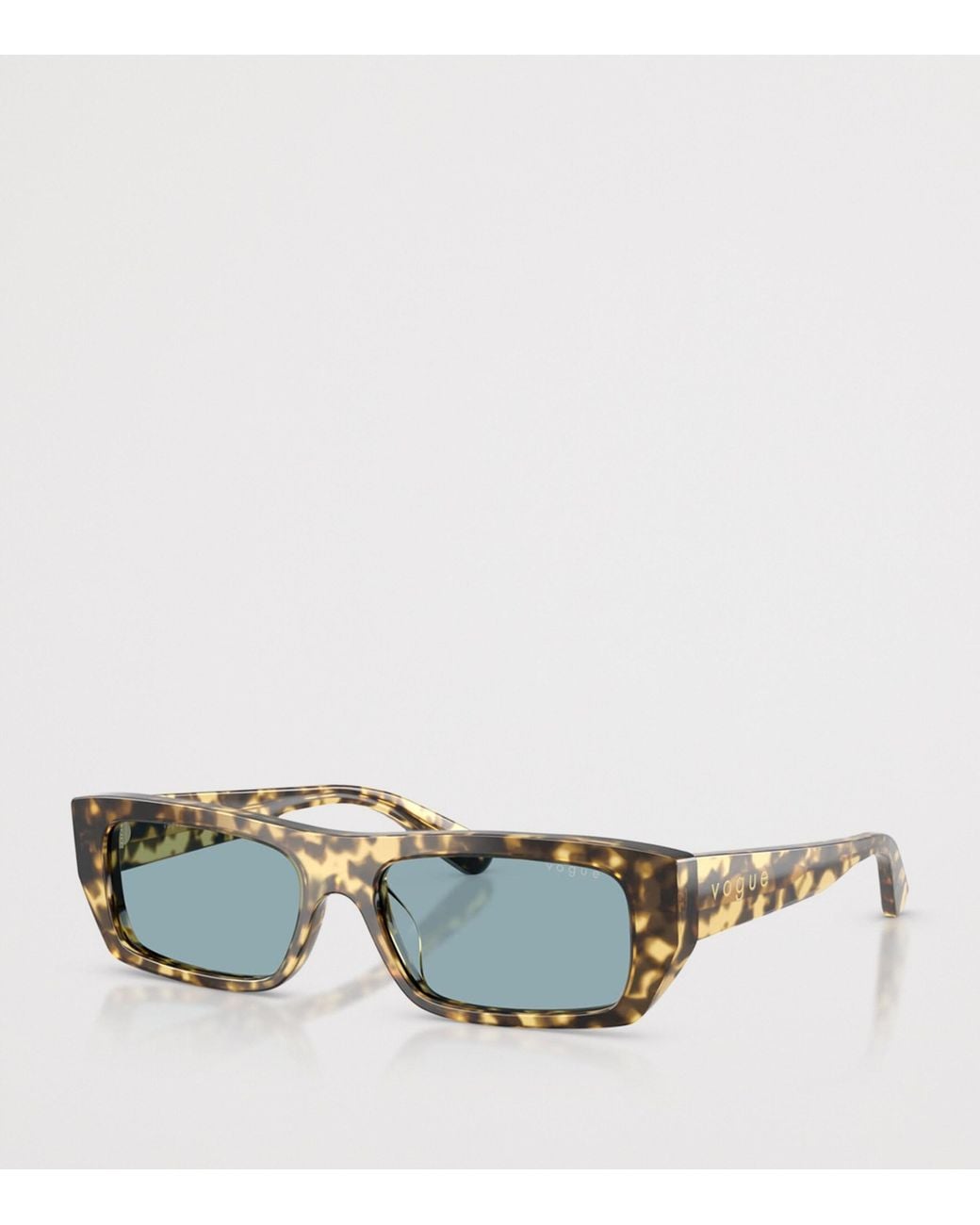 Vogue Blue Tortoiseshell Rectangular Sunglasses