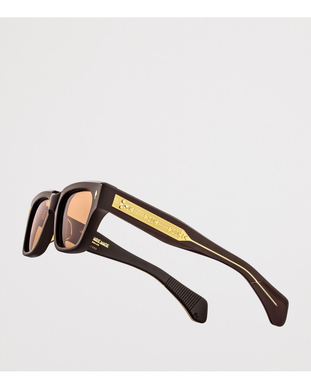 Jacques Marie Mage Black Acetate Fellini Sunglasses for men