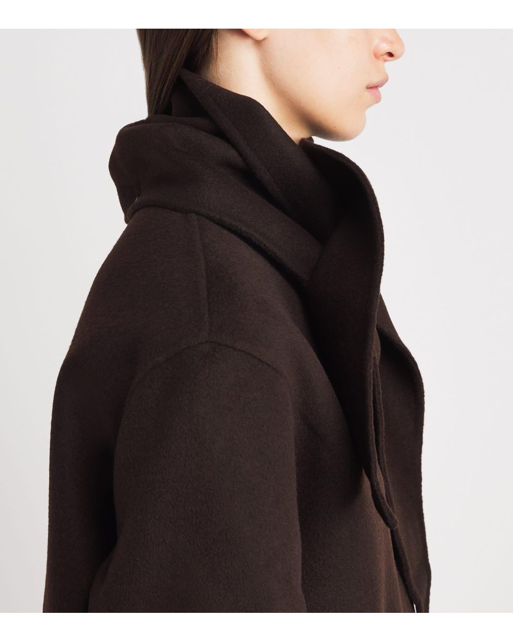 Claudie Pierlot Black Wool-Blend Scarf Jacket