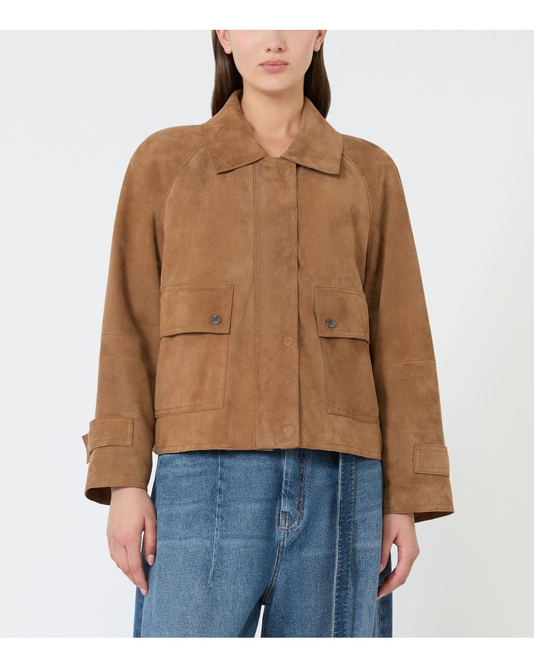 Weekend by Maxmara Brown Suede Jacket
