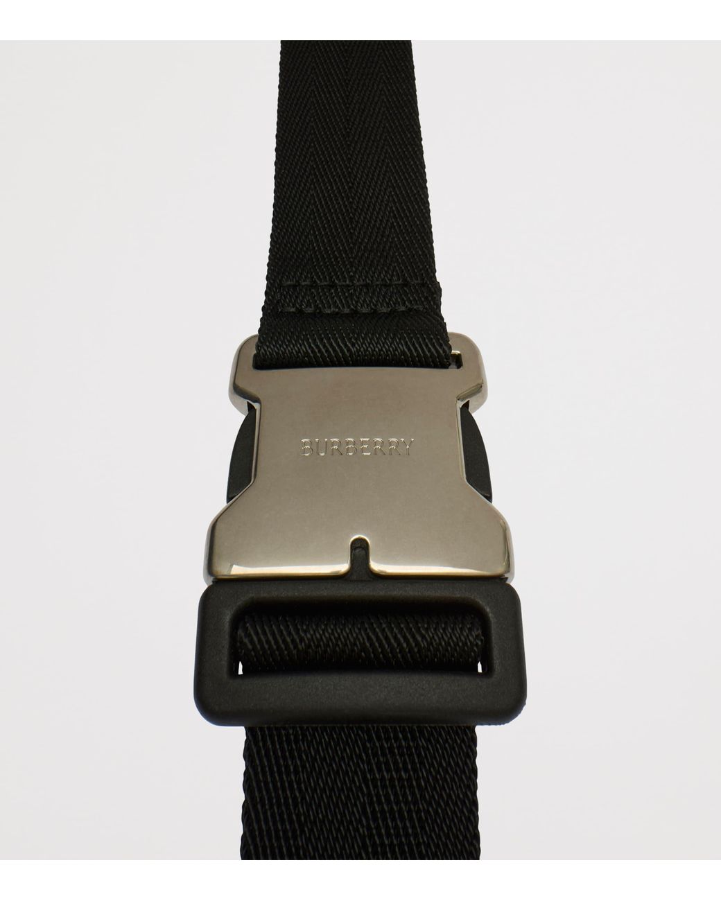 Burberry Black Check-Trim Belt Bag for men