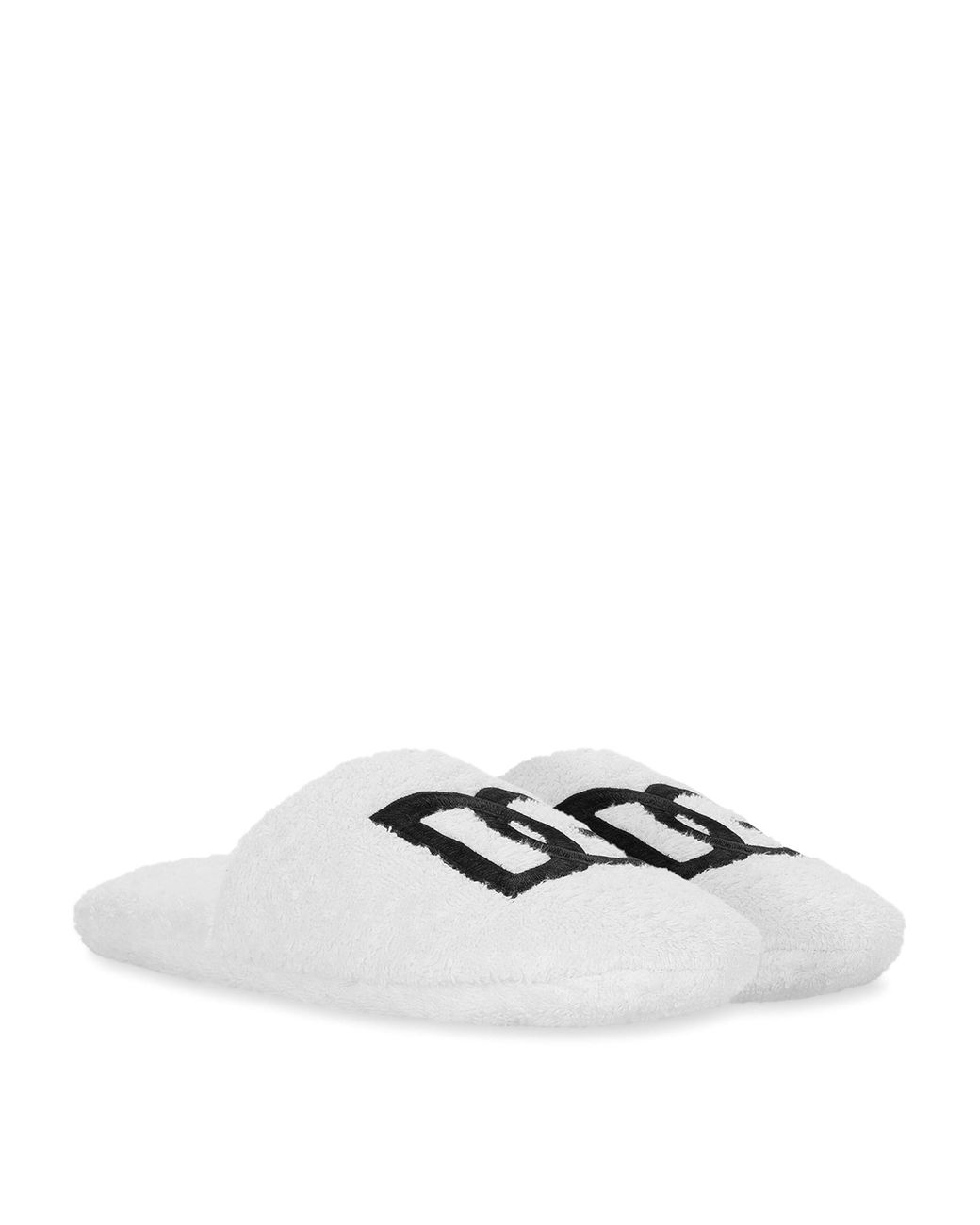 Dolce & Gabbana White Dg Logo Slippers for men