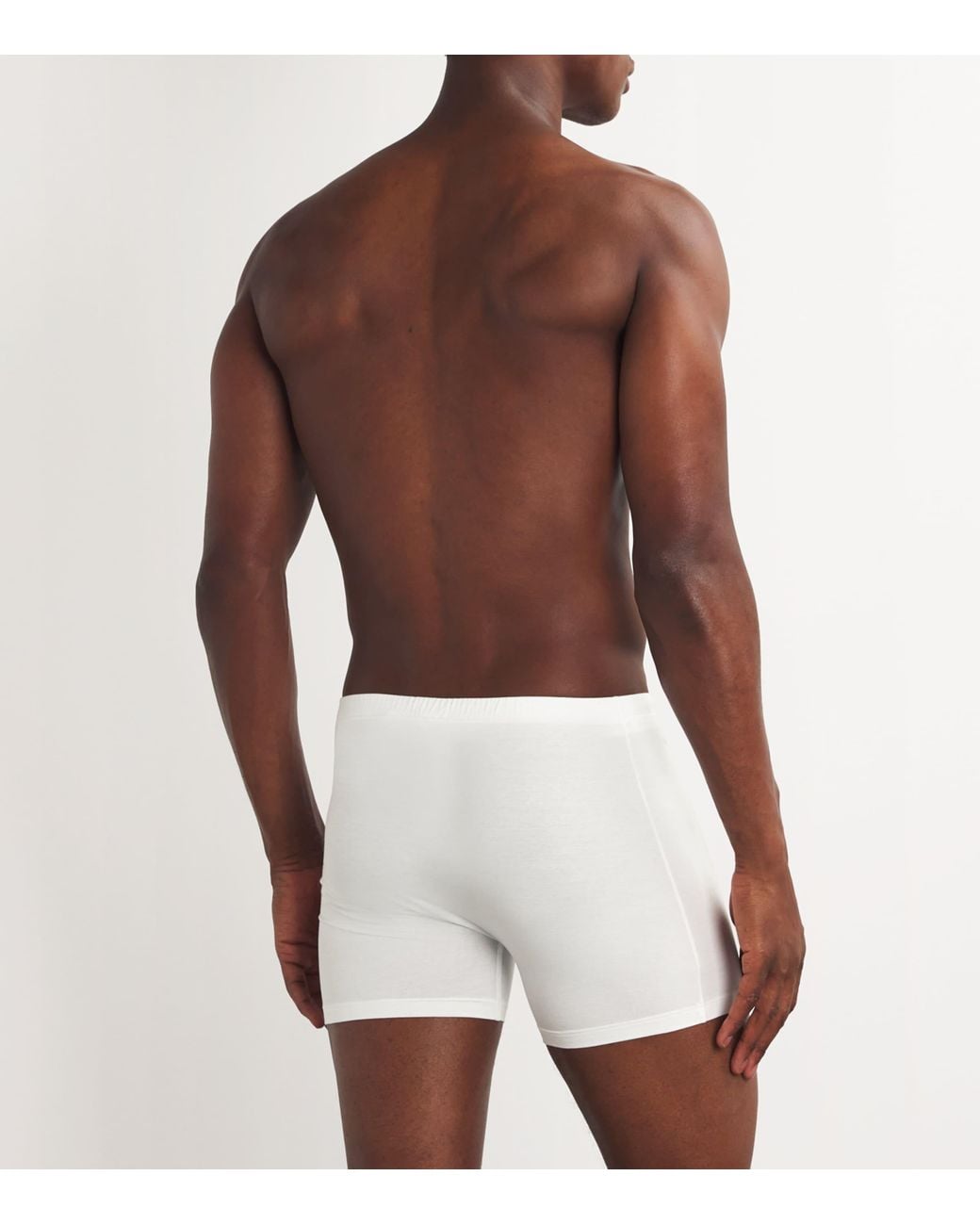 Hanro White Cotton Sensation Butterfly Trunk for men