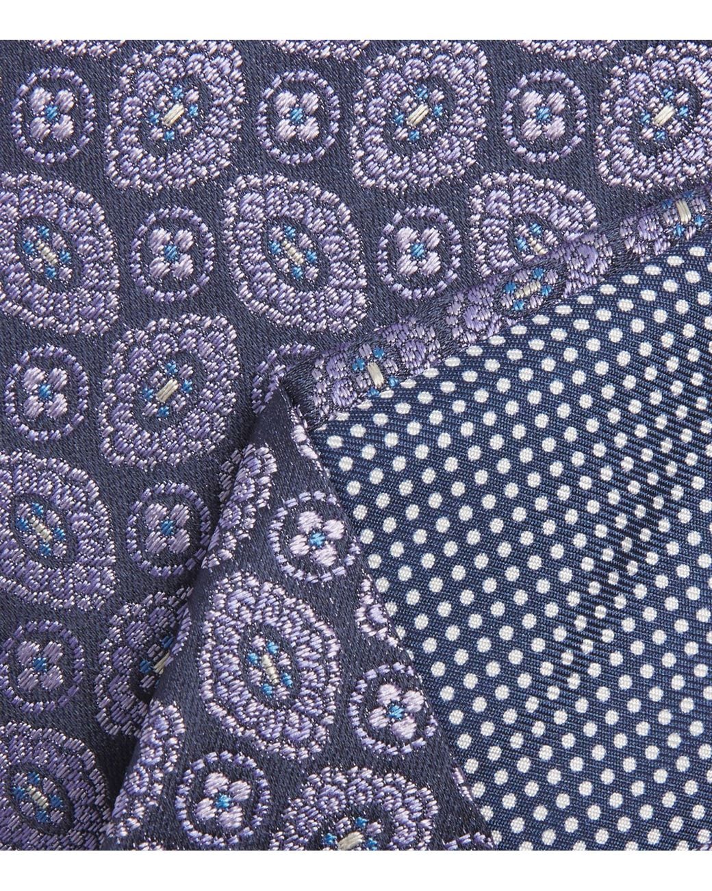 Eton of Sweden Blue Silk Medallion Tie for men