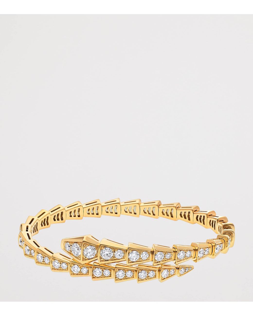 BVLGARI Metallic And Diamond Serpenti Viper Bracelet