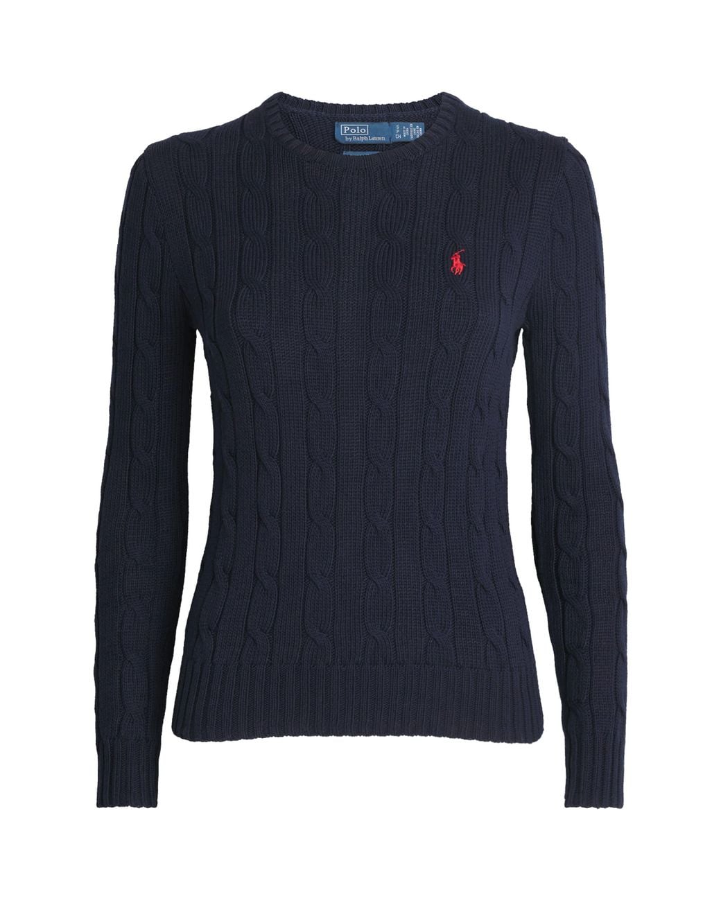 Polo Ralph Lauren Blue Cotton Cable-Knit Sweater