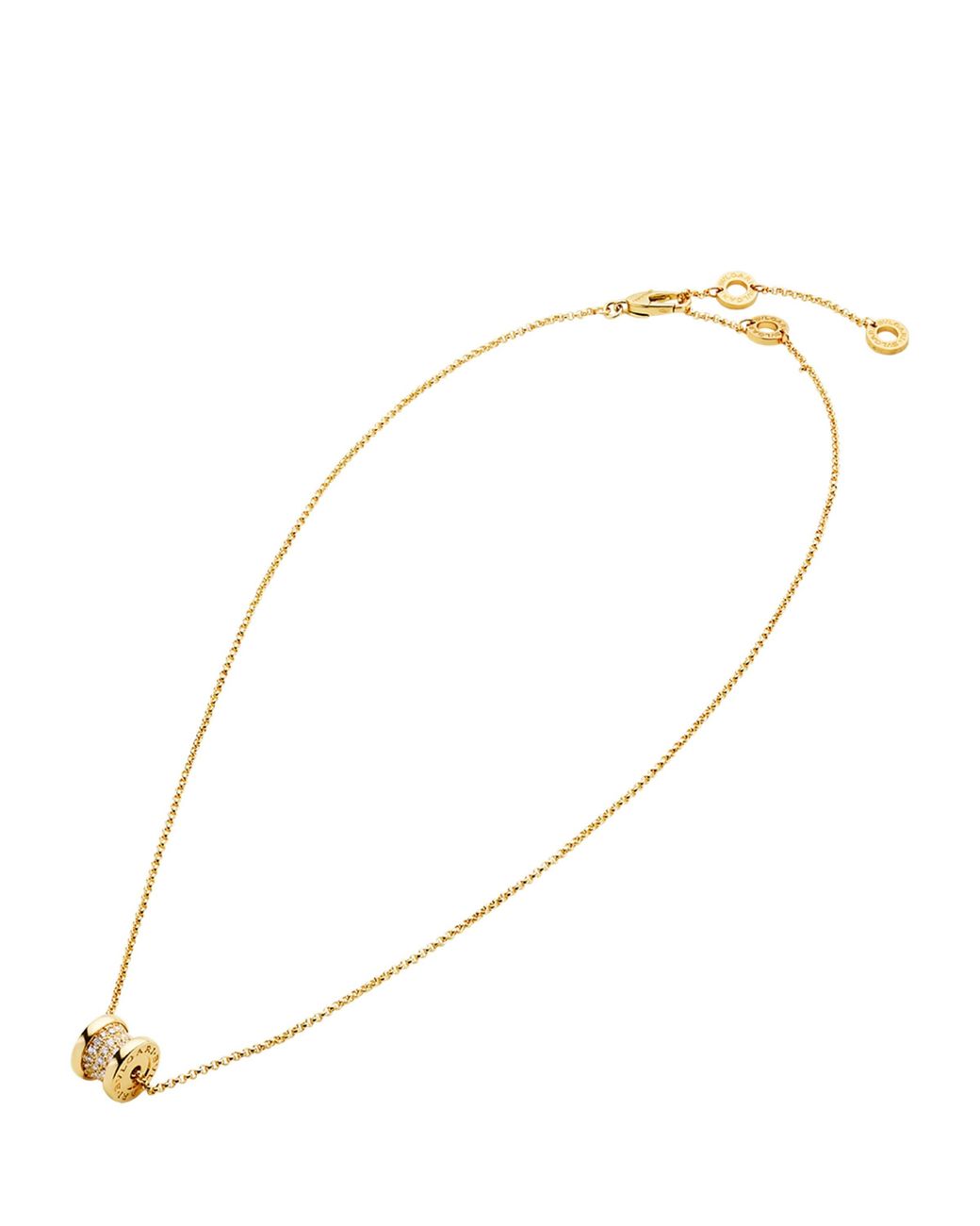 BVLGARI Metallic And Diamond B.Zero1 Necklace