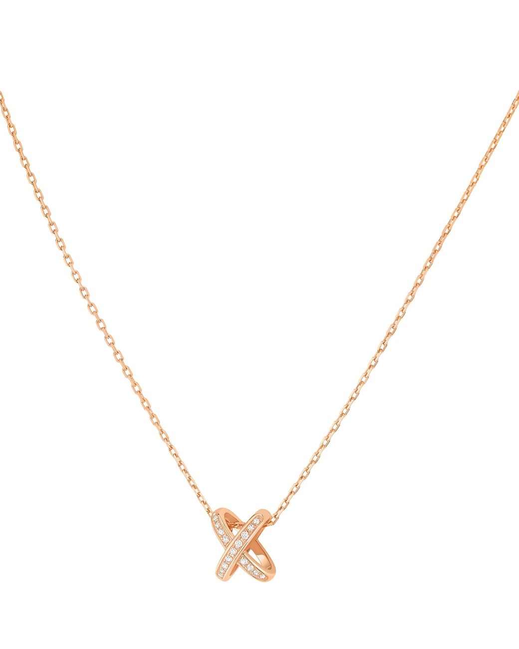Chaumet Metallic And Diamond Jeux De Liens Necklace