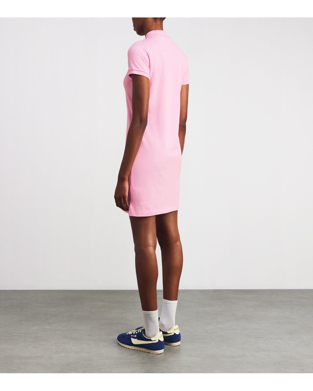 Polo Ralph Lauren Cotton Mesh Polo Dress in Pink | Lyst