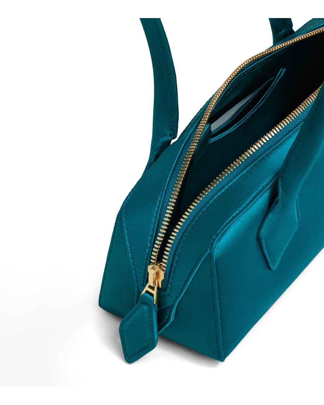 Alaïa Blue Small Satin Le Teckel Shoulder Bag