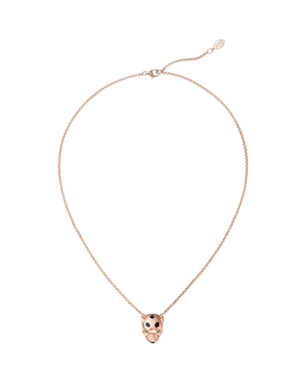 Cartier Metallic Tsavorite And Onyx Panthère De Necklace