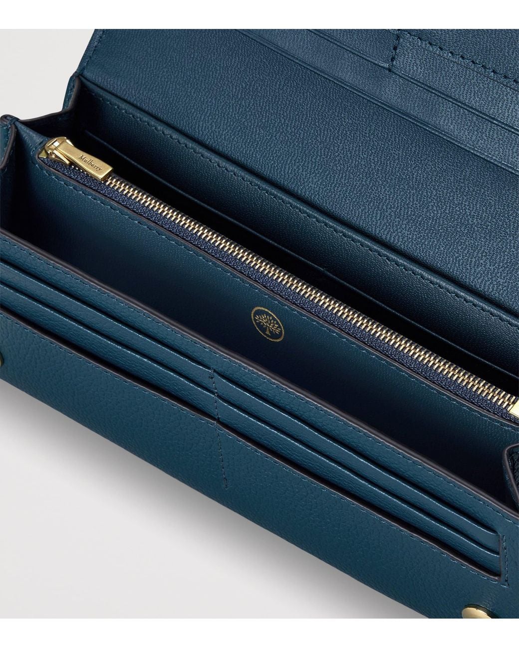 Mulberry Blue Leather Continental Wallet